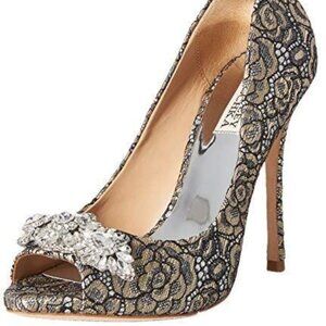 Badgley Mischka Women's Vanetia II Pump - Elegant Heeled Dress Shoes With Cushioned Insole, Leather Sole - View #9